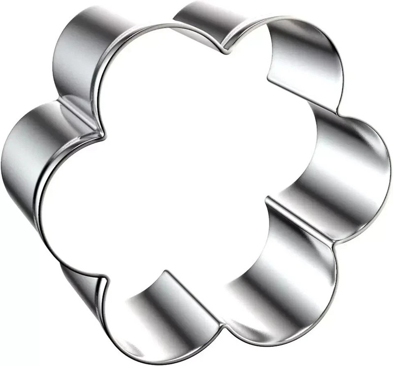 Scallop Flower Cookie Cutter Set Large - 5 Inch, 4 Inch, 3 Inch, 2 Inch - Six Pe gallery