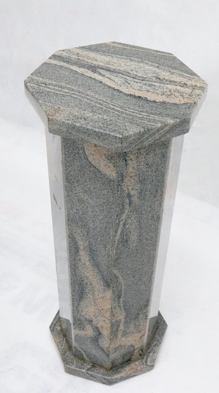 Grey Granite Stone Octagon Shape Pedestal Stand gallery