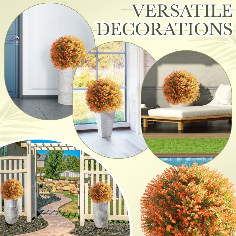 Yunlly Set Of 2 Real To Touch Outdoor Topiary Tree 24 Fake Plants Front Porch gallery