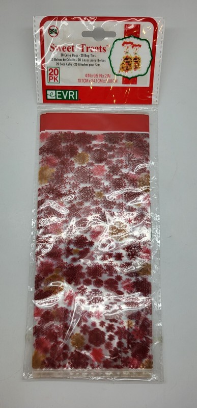 NEW Sweet Treats Bags for Cookies pk of 20 set of 3 Christmas Design gallery