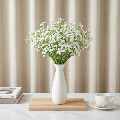 Babys Breath Artificial Flowers Baby Breath Flowers Artificial 18 Pcs White gallery