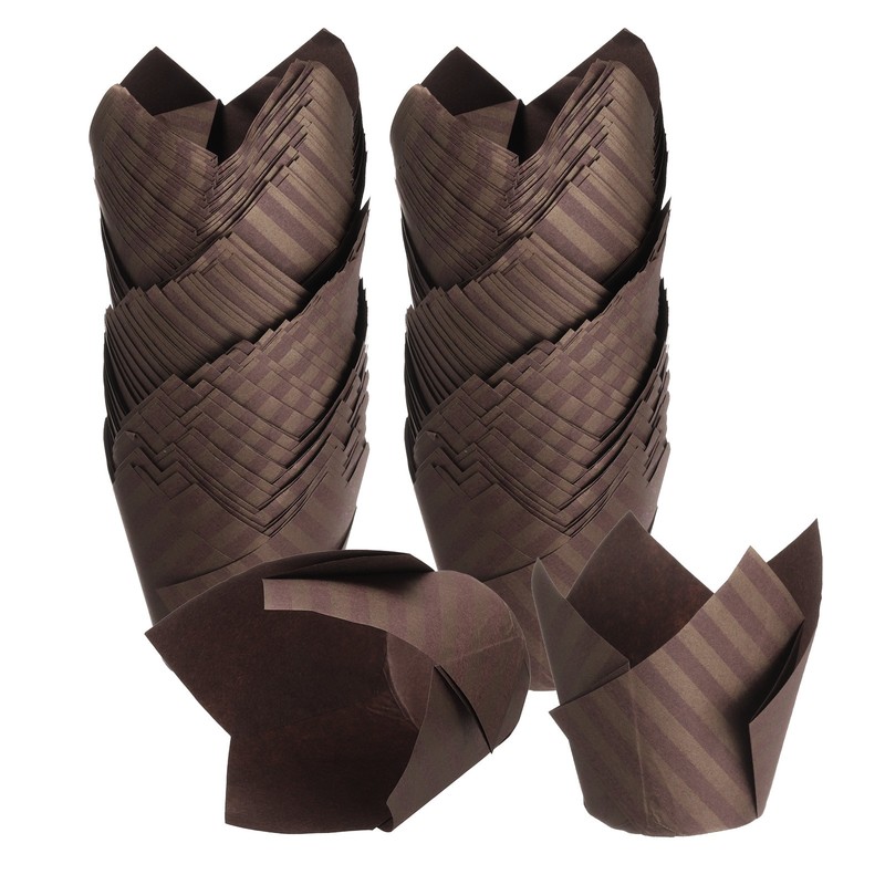 150Pcs Tulip Baking Cups Cupcake Muffins Liners Paper Coffee