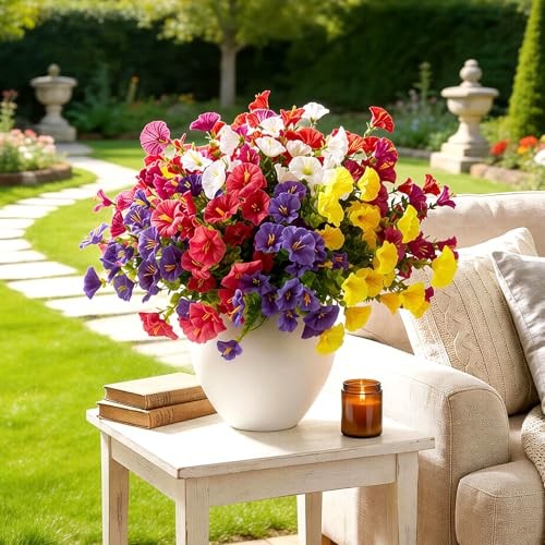 12 Multi-colour(2 Purple, 2 Red, 2 Fuchsia, 2 Hot Pink, 2 White, 2 Yellow) gallery