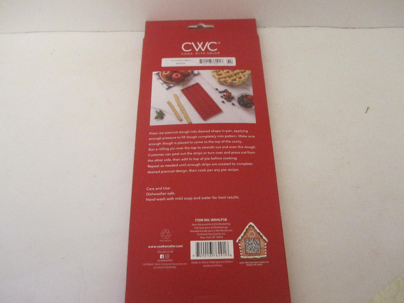 NIP CWC Silicone Pie Crust Mold Red 5 Designs #WAHLP58 2024 Christmas Everyday gallery