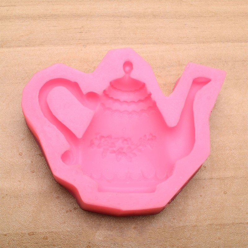 Soap Molds Silicone Craft Mold Handmade Soap Craft 3D Cartoon Cute Teapot Shape gallery