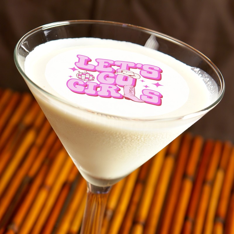 Let’s Go Girls Bachelorette Bridal Shower Edible Cocktail Drink Toppers