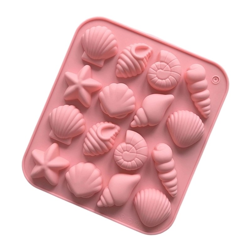 Silicone Baking Molds With 16 Ocean Theme Cavities For Candy Chocolate gallery