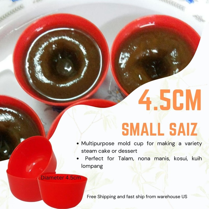 Small (S)4.5cm 36pieces Multipurpose mold cup for steam cake or dessert FreeShip
