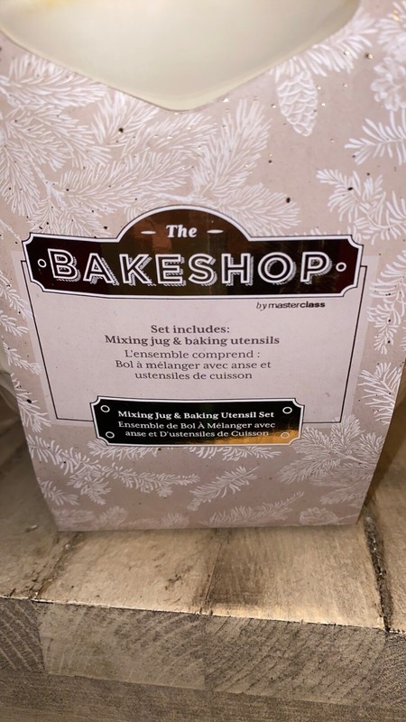 NEW The Bakeshop Gingerbread Mixing Bowl & Baking Utensil Set Holiday  gallery
