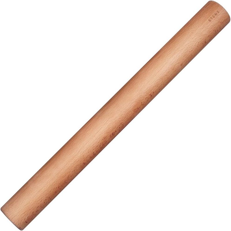 Precision Beech Wood Rolling Pin - 17.3 Inches for Perfectly Rolled Dough gallery