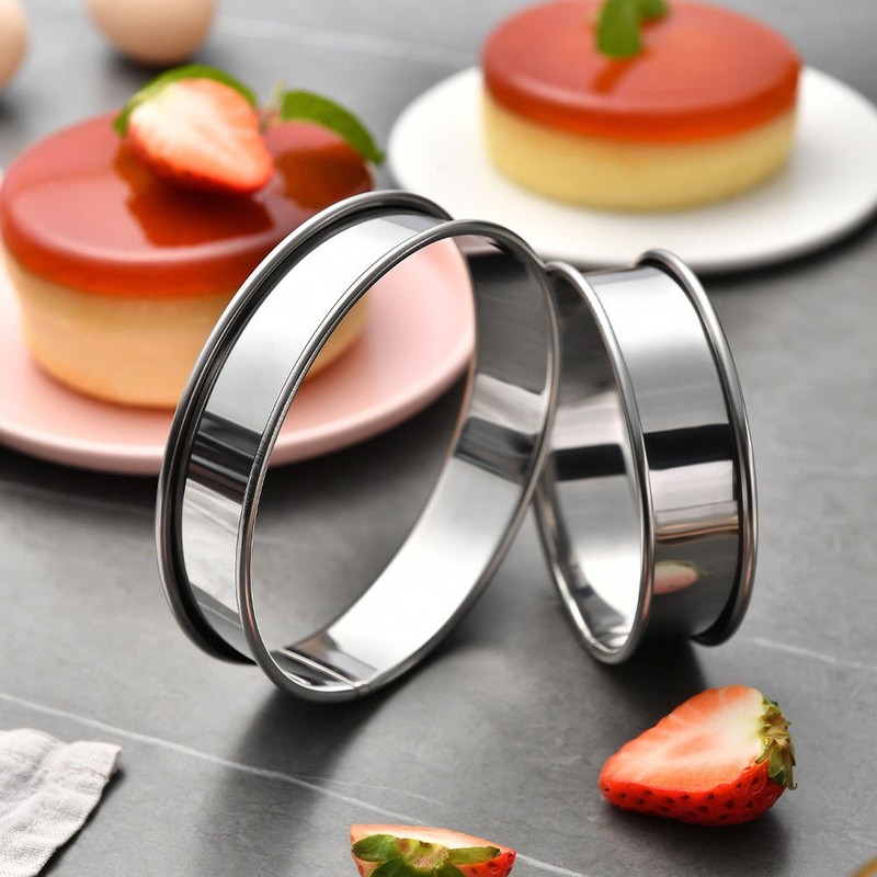 High-Quality Sturdy Reliable Practical Polished Stainless Steel Mousse Rings Set gallery