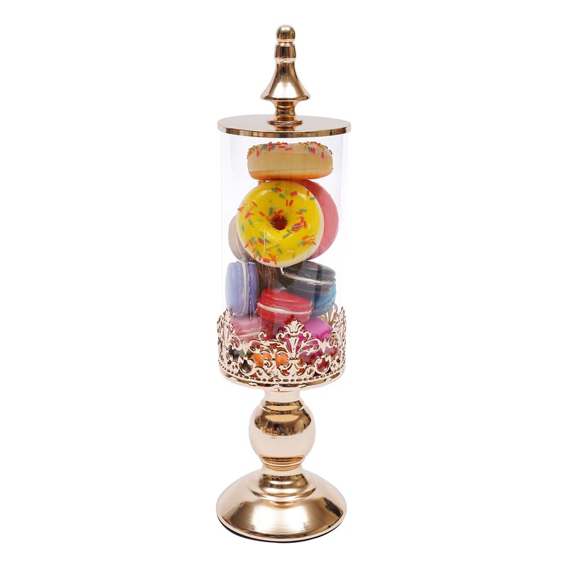 4Pcs Gold Glass Sugar Bowls Set Decorative Candy Jars with Lids for Home Party gallery