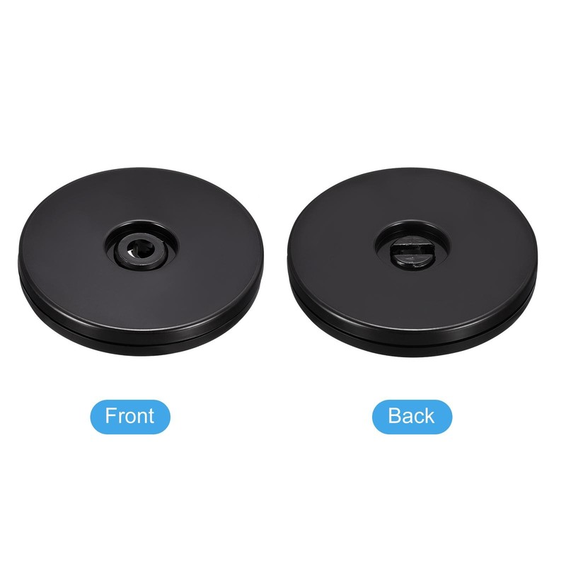 3 Inch Rotary Swivel Bracket with Steel Ball Bearings, Black 4pcs gallery