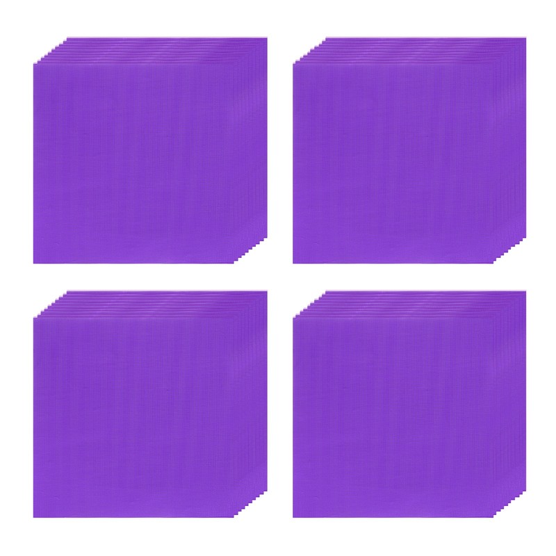 100pcs Candy Foil Wrappers6 x 6Inch Chocolate Bar Wrappers(Purple Fine Grid)]