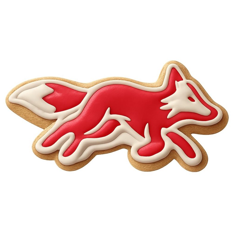 Running Fox Cookie Cutter & Stamp - 4x1.8 Fun Kitchen Baking gallery