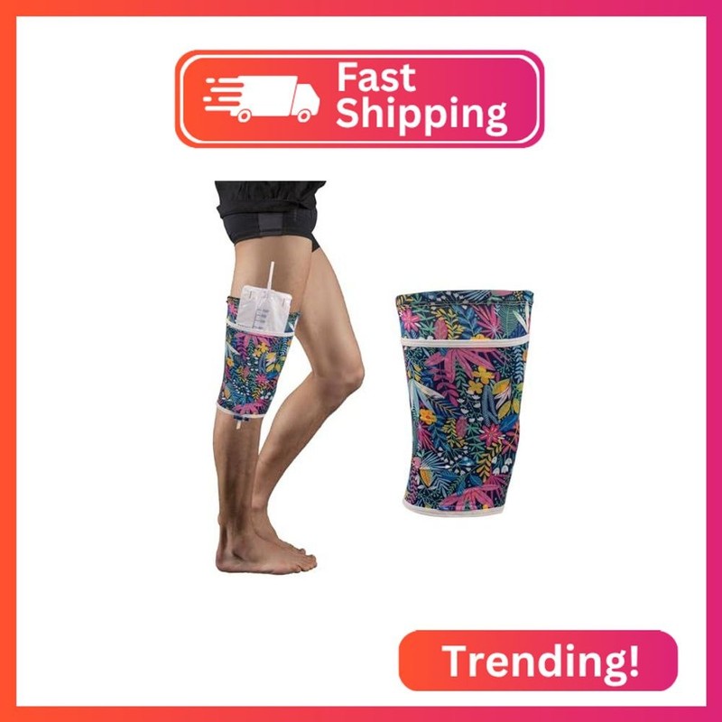 Catheter Leg Bag Holder,Polyester Fabric Catheter Sleeves Urine Leg Bag Holder,U