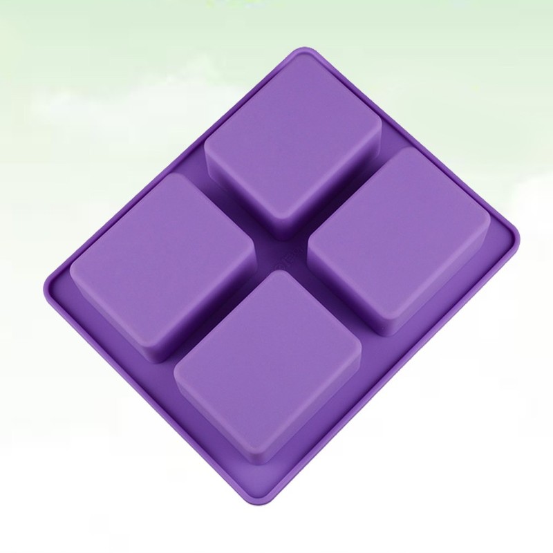 Flexible Non Stick Square Silicone Mold for Baking Soap Chocolate and Dessert