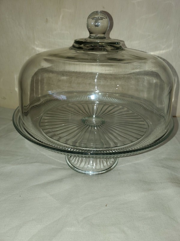 Clear Glass/Crystal Pedestal Cake Stand 12″ Diameter