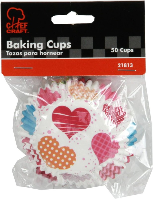 Chef Craft Paper Patterned Cupcake One Size, Red/Orange/Yellow/Pink/Blue gallery