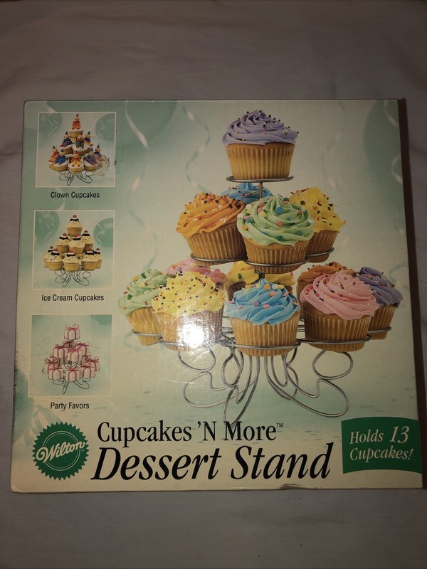 Wilton Cupcakes N’ More Metal Dessert Stand Party Display for 13 Cupcakes, NEW