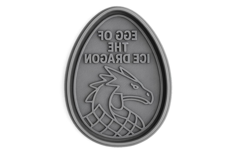 Egg of the Ice Dragon Cookie Cutter - 4x3" Fantasy Kitchen Baking Tool gallery