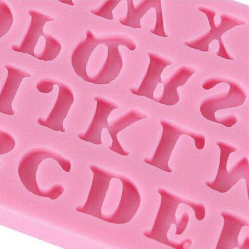 Fondant Alphabet 3Pcs Silicone Mold Mould DIY Birthday Craft Decor Number Cake gallery