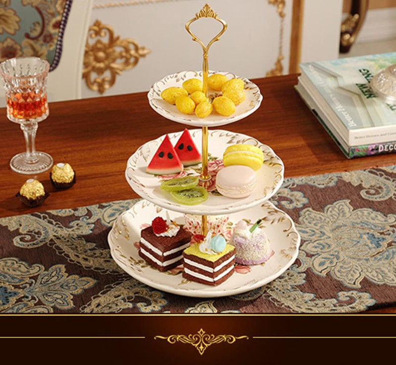 6 Sets Cake Tray Stand Handle, 3 Tier Cake Stand Fittings Hardware Holder for W gallery