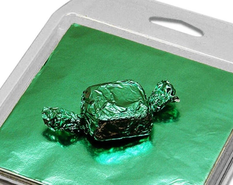 Emerald Green Candy Foil Wrappers Confectionery Foil 125 count