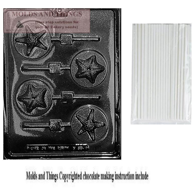 Sea Shell Starfish Chocolate Candy Mold Ocean Beach Theme Party Mold