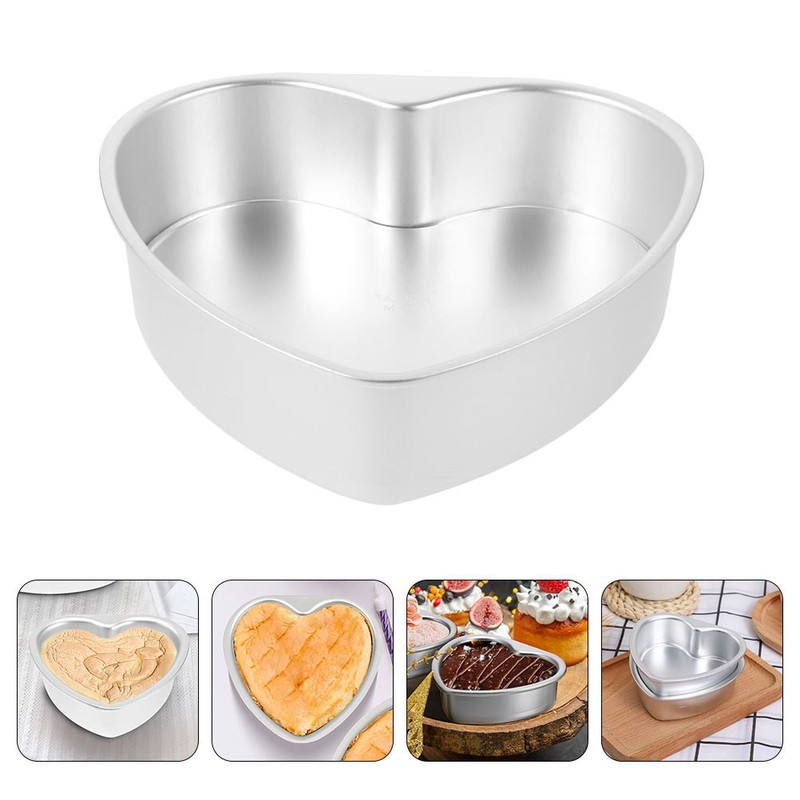 Metal Aluminium Heart Cake Mold Pan For Baking Cakes And Indoor Baking Supplies