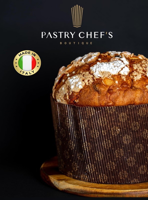 Deluxe Heavy Corrugated Gold and Brown Design Paper Large Panettone Paper Mol... gallery