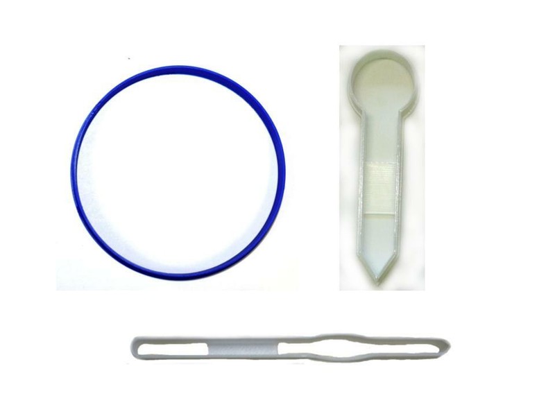 CROCHET HOOK KNITTING NEEDLE BALL OF YARN CRAFTING SET OF 3 COOKIE CUTTER PR1425