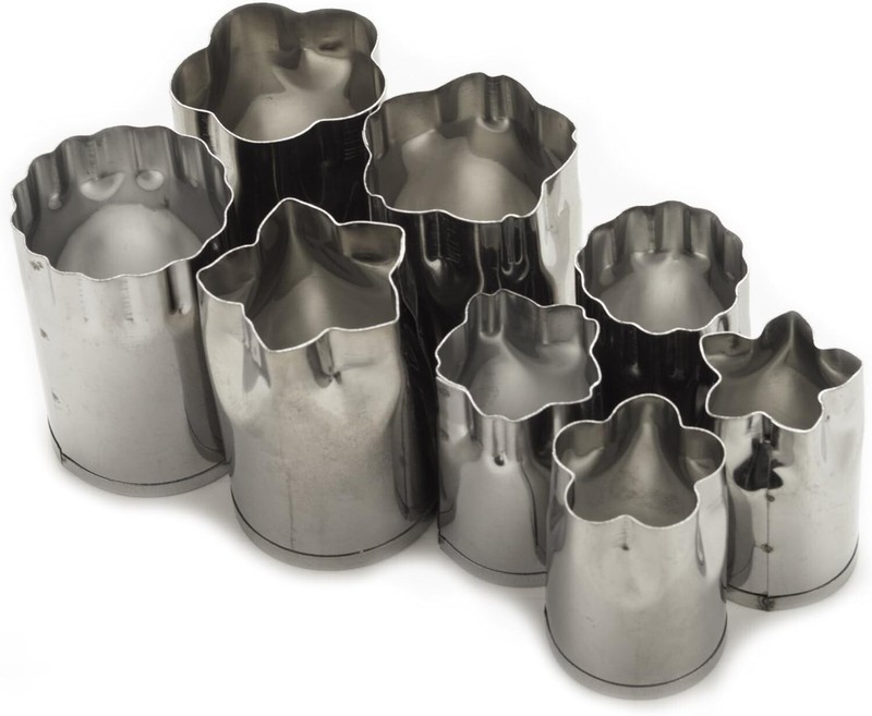 Set of 8 Fruit and Vegetable Cutter Shapes