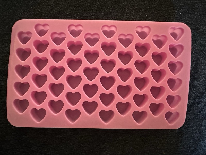 Mini Heart Silicone Mold – 55 Hearts