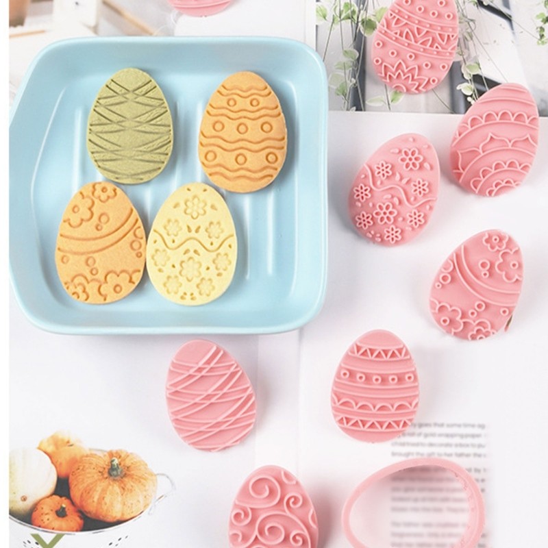 Easters Series Cookie Molds Baking Tool Plastic Texture for Familys Gatherings gallery