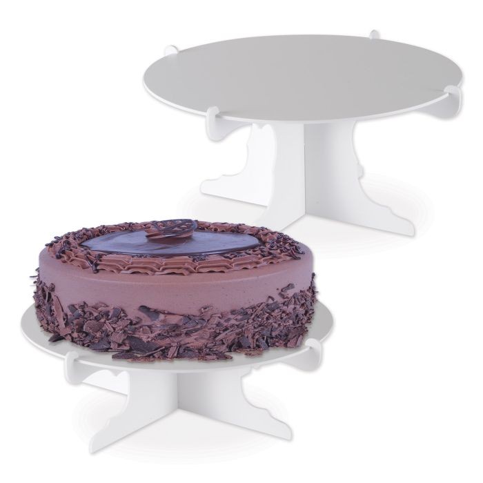 Beistle Cardboard 6"x12½" Cake Stands White gallery