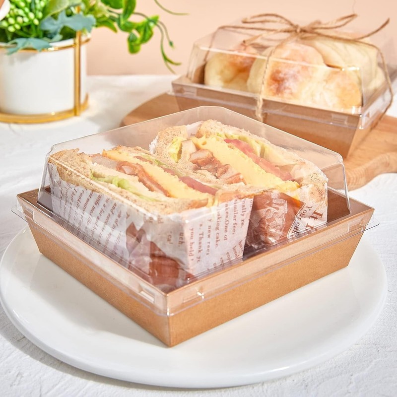 Small Kraft Bakery Boxes for Dessert, Cookies, Sandwiches gallery