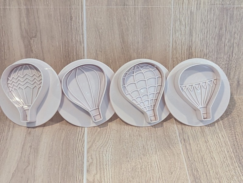 4 Pcs Hot Air Balloon Plunger Cake Decorating Tool Fondant New