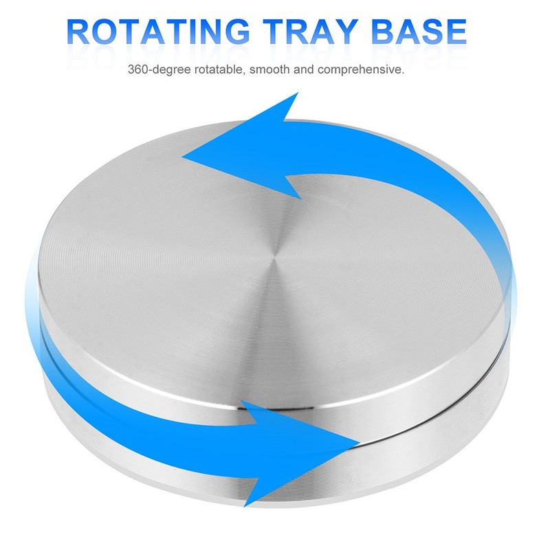 2Pcs Premium Aluminum Alloy Bearing Base Axle for Smooth Rotating Cake Turntable gallery