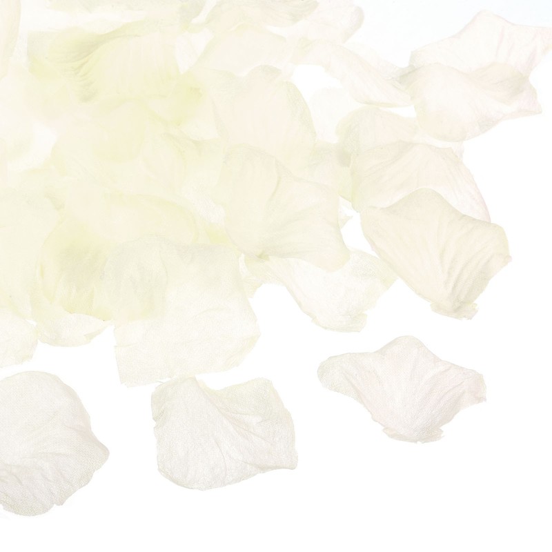 2000Pcs Artificial Rose Petals Silk Flower Decoration, Milky White