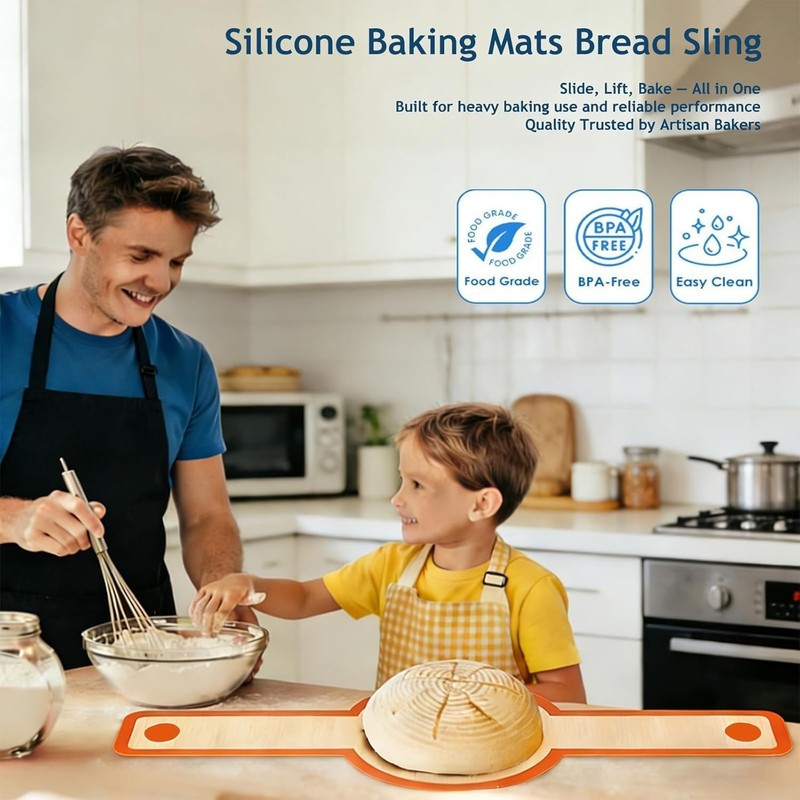 Silicone Bread Sling Oval & Round Dutch Oven Non Stick Reusable Silicone Baking gallery
