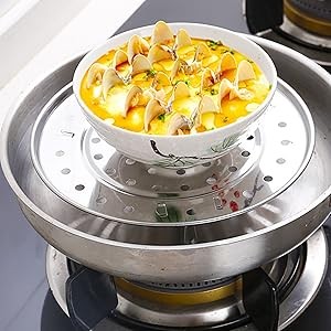 5 Sizes 304 Stainless Steel Steamer Rack, Pressure Cooker Canner Rack & Cooling gallery