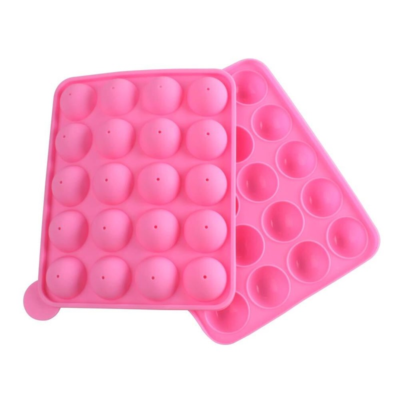 Molde para hornear cupcakes con molde pop de pastel de silicona de 20 cavidades gallery