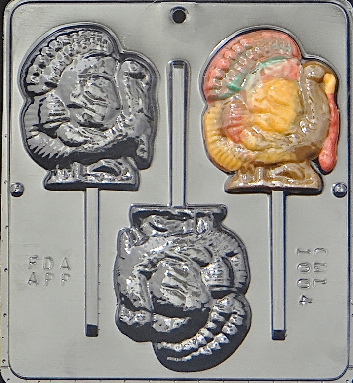 Turkey Lollipop Chocolate Candy Mold Thanksgiving 1004 NEW