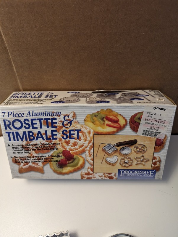 Rosette and Timbale Cookie Mold 7-Piece Set #GCS-7 New!!