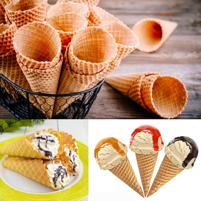 Cream Horn Molds 16pcs Large Size 4.7 inch Baking Cones Stainless Steel Roll ... gallery
