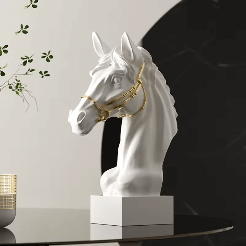 12 in Horse head sculpture Resin, plaster, soap, candle silicone mold 9-9 gallery