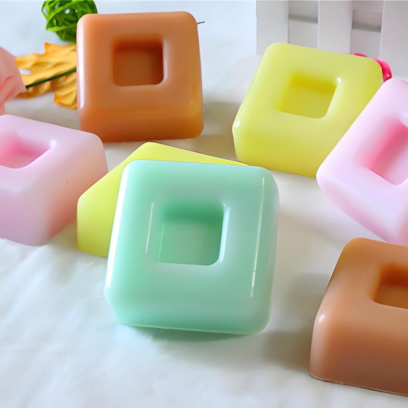 Chocolate Square Silicone Molds for Baking, Savarin Pan Mousse Cupcake 2 Pack... gallery