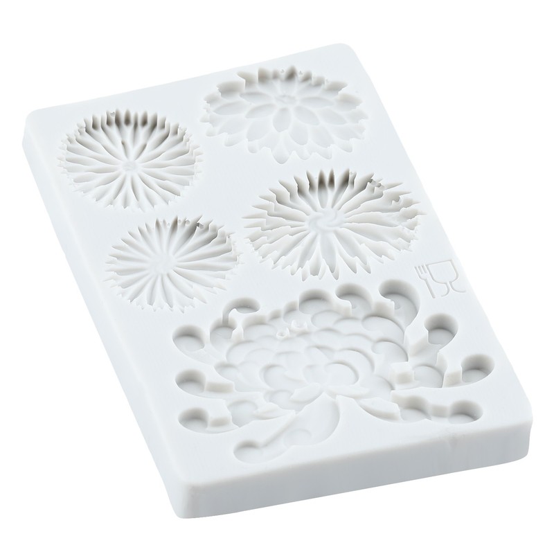 Chrysanthemum Daisy Flower Silicone Mold Fondant Cake Decorating Chocolate Mould gallery