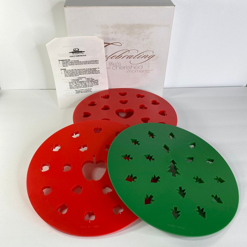 Cookin' the American Way Fancy Tops Pie Pan Set